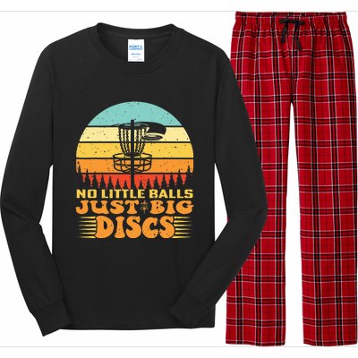 Funny Disc Golf Player Joke I No Little Balls Just Big Discs Long Sleeve Pajama Set