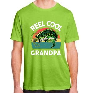 Fathers Day Gift Reel Cool Grandpa Dad Papa PopPop Fishing Adult ChromaSoft Performance T-Shirt