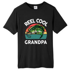 Fathers Day Gift Reel Cool Grandpa Dad Papa PopPop Fishing Tall Fusion ChromaSoft Performance T-Shirt