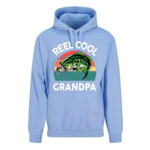 Fathers Day Gift Reel Cool Grandpa Dad Papa PopPop Fishing Unisex Surf Hoodie