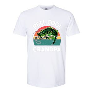 Fathers Day Gift Reel Cool Grandpa Dad Papa PopPop Fishing Softstyle CVC T-Shirt