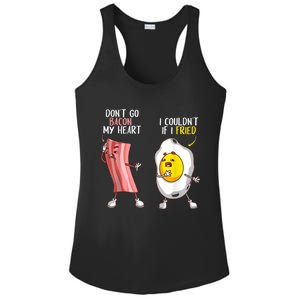 Funny Don't Go Bacon My Heart Cool Bacon And Egg Foodie Ladies PosiCharge Competitor Racerback Tank