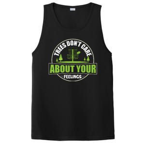 Funny Disc Golf Trees Don't Care About Your Feelings PosiCharge Competitor Tank