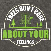 Funny Disc Golf Trees Don't Care About Your Feelings Cotton Canvas Backpack