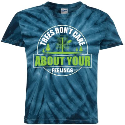 Funny Disc Golf Trees Don't Care About Your Feelings Kids Tie-Dye T-Shirt