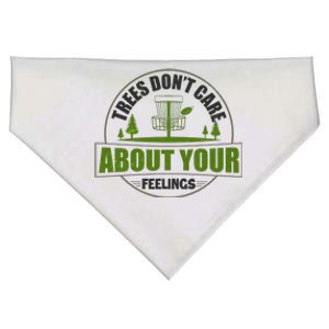 Funny Disc Golf Trees Don't Care About Your Feelings USA-Made Doggie Bandana