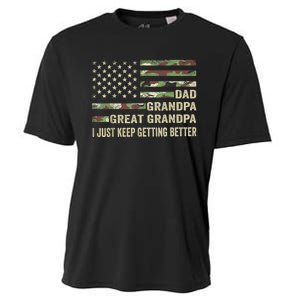  Fathers Day Gift from GrandKid Dad Grandpa Great Grandpa Cooling Performance Crew T-Shirt