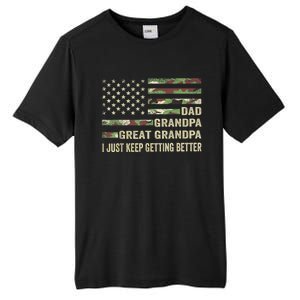  Fathers Day Gift from GrandKid Dad Grandpa Great Grandpa Tall Fusion ChromaSoft Performance T-Shirt