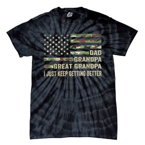  Fathers Day Gift from GrandKid Dad Grandpa Great Grandpa Tie-Dye T-Shirt