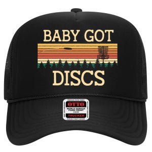 Funny Disc Golf Humor Golfer Pun Couples High Crown Mesh Back Trucker Hat