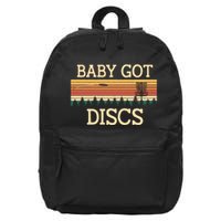 Funny Disc Golf Humor Golfer Pun Couples 16 in Basic Backpack