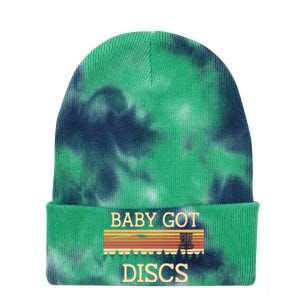 Funny Disc Golf Humor Golfer Pun Couples Tie Dye 12in Knit Beanie