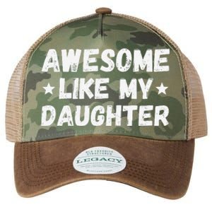 Fathers Day Gift From Daughter Wife Awesome Like My Daughter Legacy Tie Dye Trucker Hat