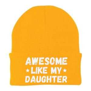 Fathers Day Gift From Daughter Wife Awesome Like My Daughter Knit Cap Winter Beanie