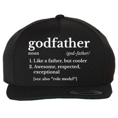  Fathers Day Gift For Godfather Gifts From Godchild Shirt Wool Snapback Cap