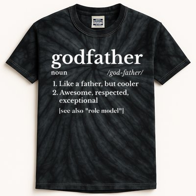  Fathers Day Gift For Godfather Gifts From Godchild Shirt Kids Tie-Dye T-Shirt
