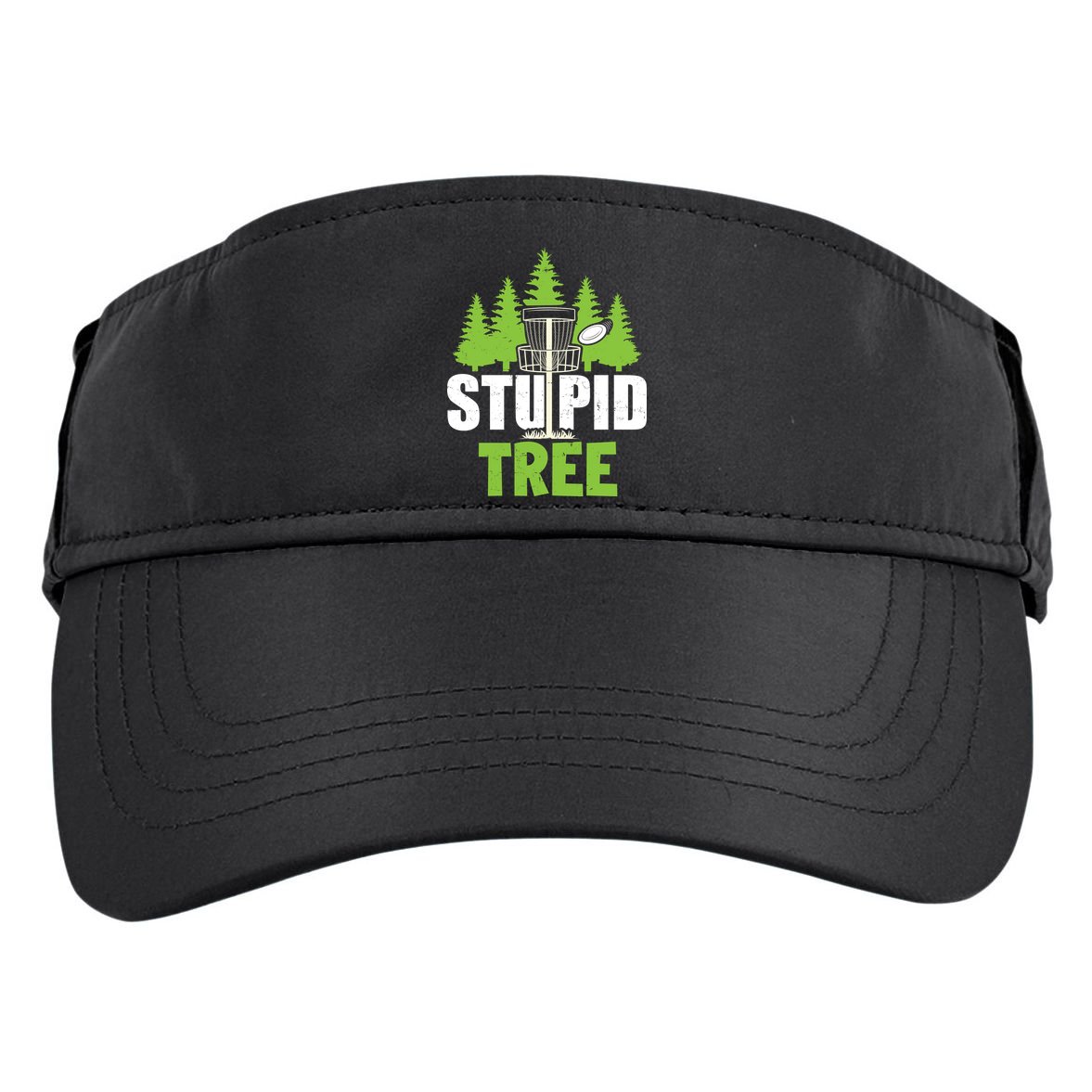 Funny Disc Golf Stupid Tree Adult Drive Performance Visor