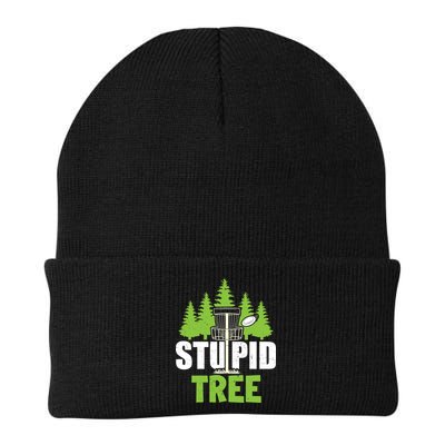Funny Disc Golf Stupid Tree Beanie