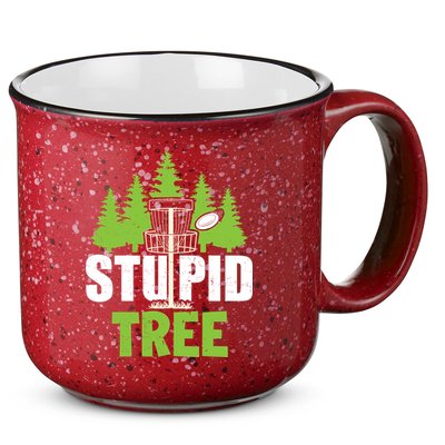 Funny Disc Golf Stupid Tree 15oz Campfire Ceramic Mug