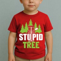 Funny Disc Golf Stupid Tree Toddler T-Shirt