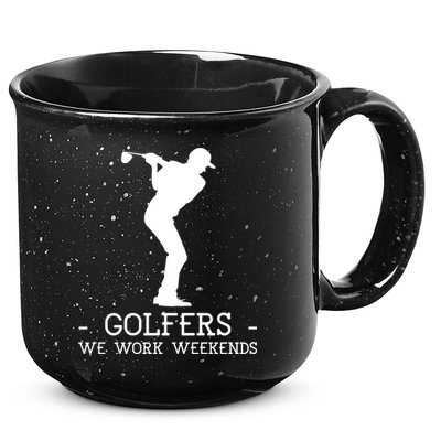Father's Day Golf Dad Weekends Gift For Dad 15oz Campfire Ceramic Mug