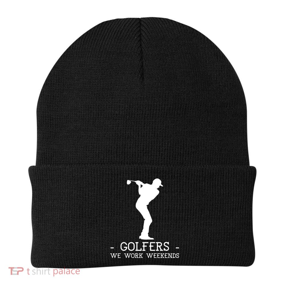 Father's Day Golf Dad Weekends Gift For Dad Beanie
