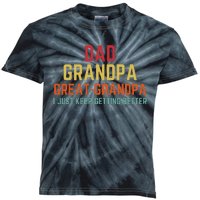 Fathers Day Gift from Grand Dad Grandpa Great Grandpa Kids Tie-Dye T-Shirt