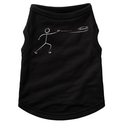 Funny Disc Golf Art For Men Women Stickman Disc Golf Lover Doggie Tank