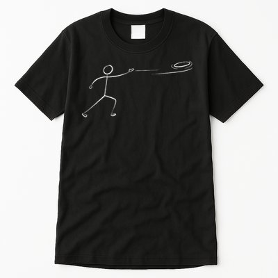Funny Disc Golf Art For Men Women Stickman Disc Golf Lover Tall T-Shirt