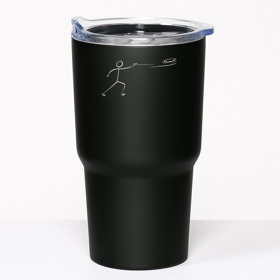 Funny Disc Golf Art For Men Women Stickman Disc Golf Lover Tumbler