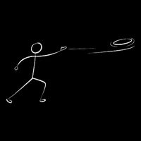 Funny Disc Golf Art For Men Women Stickman Disc Golf Lover Toddler T-Shirt