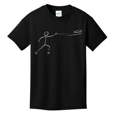 Funny Disc Golf Art For Men Women Stickman Disc Golf Lover Kids T-Shirt