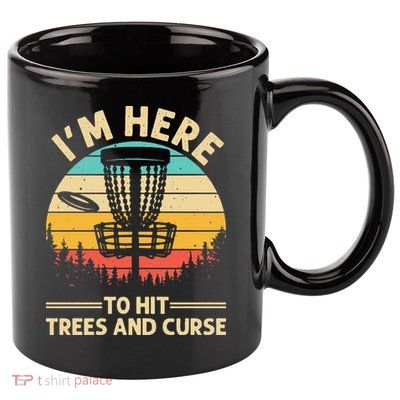 Funny Disc Golf For  Disc Golf Player Trees Sports 11oz C Handle Ceramic Mug