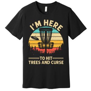 Funny Disc Golf For  Disc Golf Player Trees Sports Premium T-Shirt