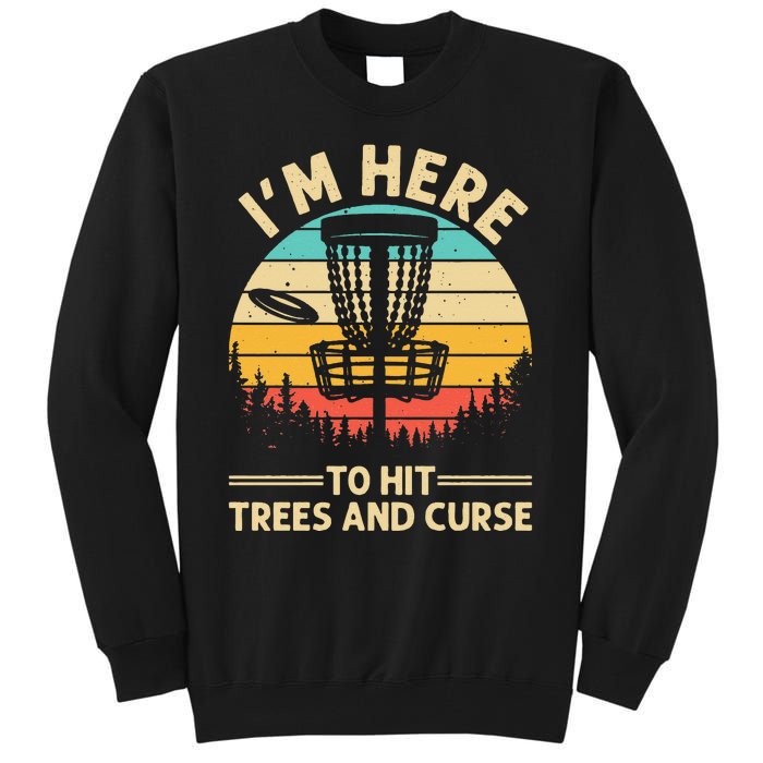 Funny Disc Golf For  Disc Golf Player Trees Sports Tall Sweatshirt