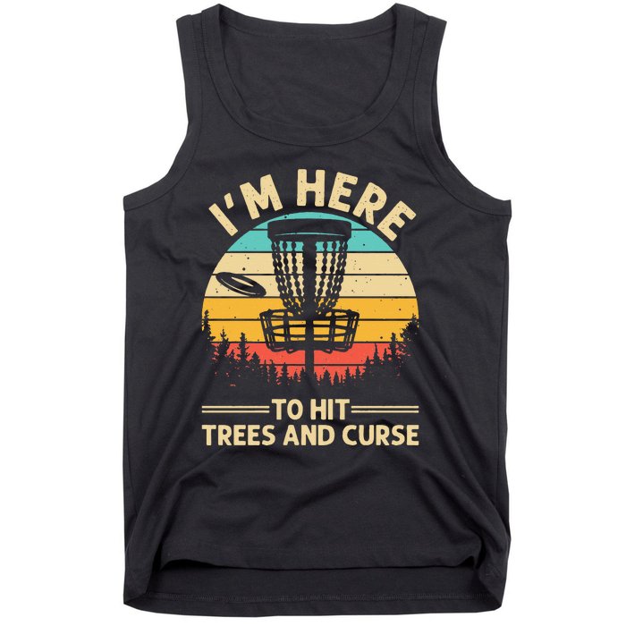 Funny Disc Golf For  Disc Golf Player Trees Sports Tank Top