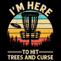 Funny Disc Golf For  Disc Golf Player Trees Sports Women's Crop Top Tee