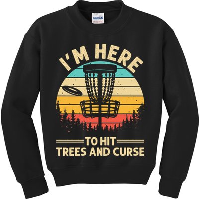 Funny Disc Golf For  Disc Golf Player Trees Sports Kids Sweatshirt