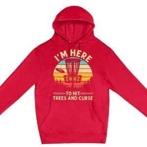 Funny Disc Golf For  Disc Golf Player Trees Sports Premium Pullover Hoodie