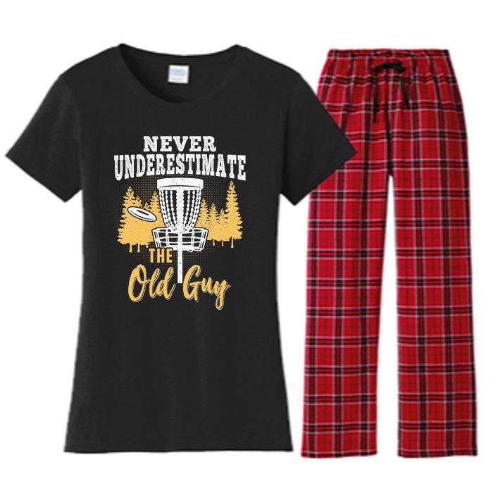 Funny Disc Golf Disc Golfing Frisbee Disc Sport Women's Flannel Pajama Set