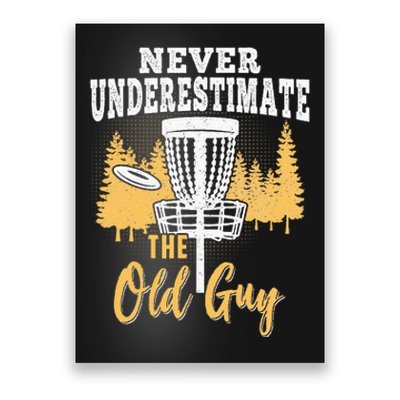 Funny Disc Golf Disc Golfing Frisbee Disc Sport Poster