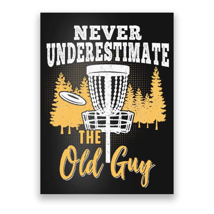 Funny Disc Golf Disc Golfing Frisbee Disc Sport Poster