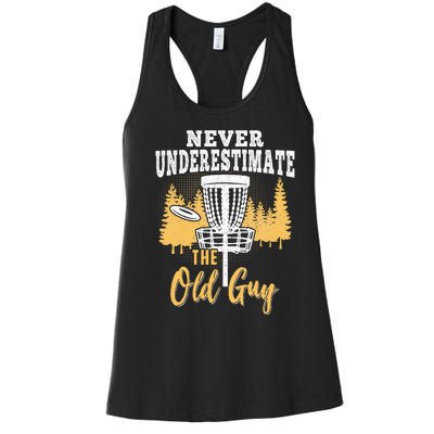 Funny Disc Golf Disc Golfing Frisbee Disc Sport Women's Racerback Tank