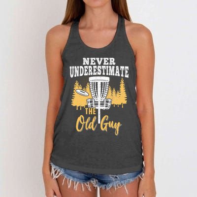 Funny Disc Golf Disc Golfing Frisbee Disc Sport Women's Knotted Racerback Tank