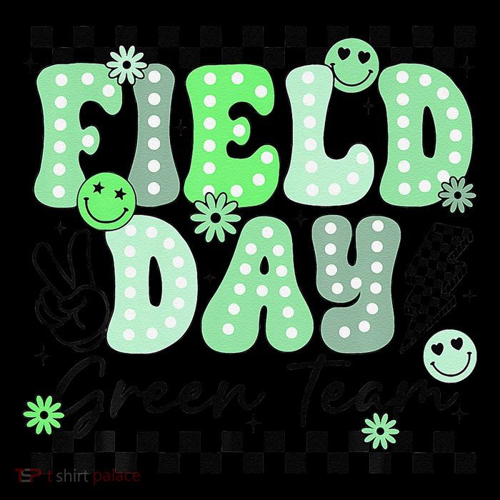 Field Day Green Team Color Field Trip Team Game Competition Tall T-Shirt