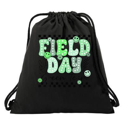 Field Day Green Team Color Field Trip Team Game Competition Drawstring Bag