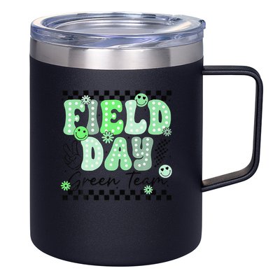 Field Day Green Team Color Field Trip Team Game Competition 12oz Stainless Steel Coffee Mug
