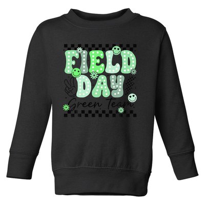 Field Day Green Team Color Field Trip Team Game Competition Toddler Sweatshirt