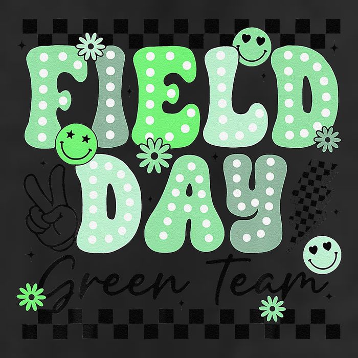Field Day Green Team Color Field Trip Team Game Competition Trucker Hat