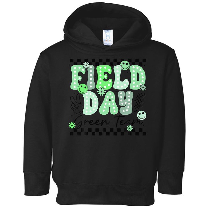 Field Day Green Team Color Field Trip Team Game Competition Toddler Hoodie